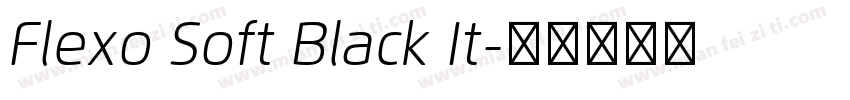 Flexo Soft Black It字体转换